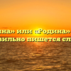 «родина» или «Родина» — как правильно пишется слово?
