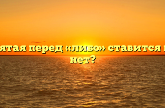 Запятая перед «либо» ставится или нет?
