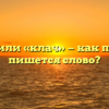 «Клатч» или «клач» — как правильно пишется слово?