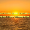 «Комиссионно» или «комиссионо» — как правильно пишется слово?