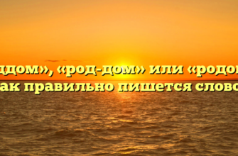 «Роддом», «род-дом» или «родом» — как правильно пишется слово?